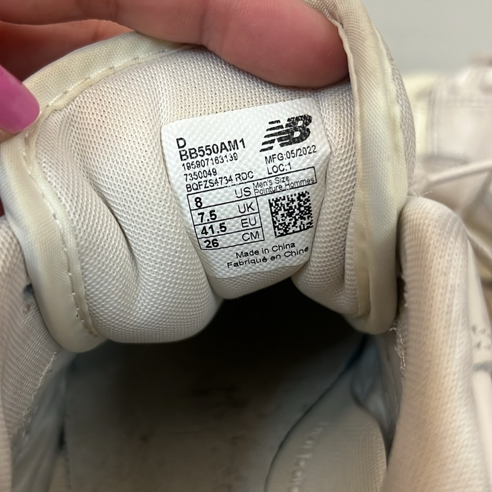 New Balance 550 Aime Leon Dore White Leather Men’s 8 - Picture 9 of 9